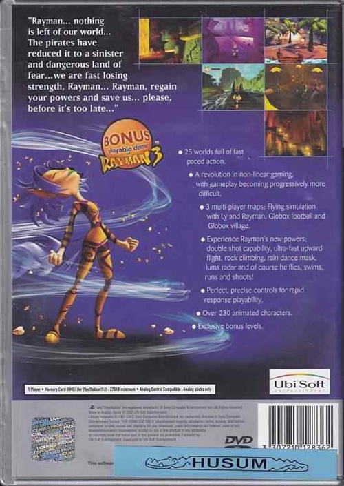Rayman Revolution -  Platinum - med Rayman 3 Demo - PS2 (B Grade) (Genbrug)